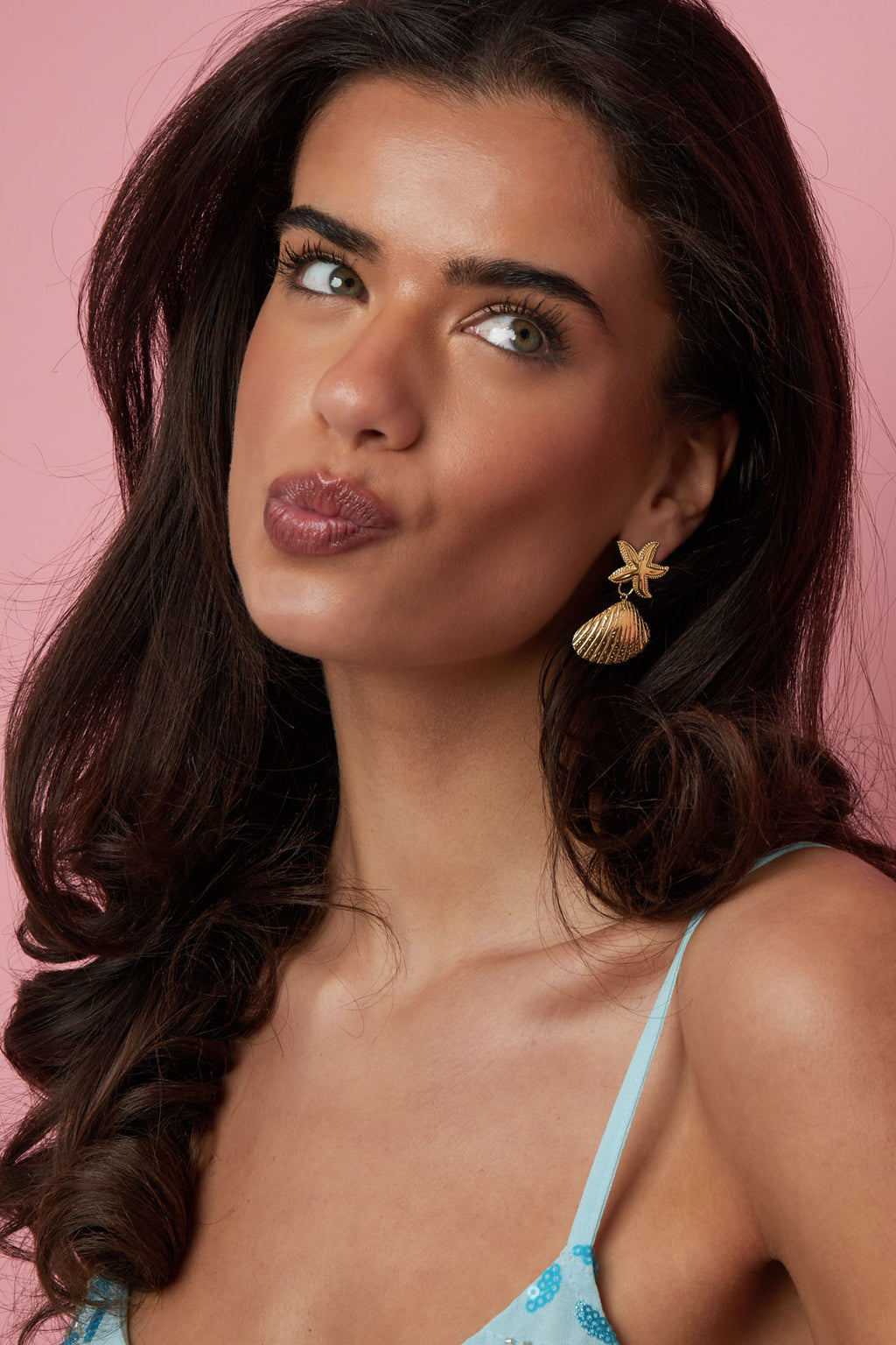 Starfish Shell Earrings Eloise Closet
