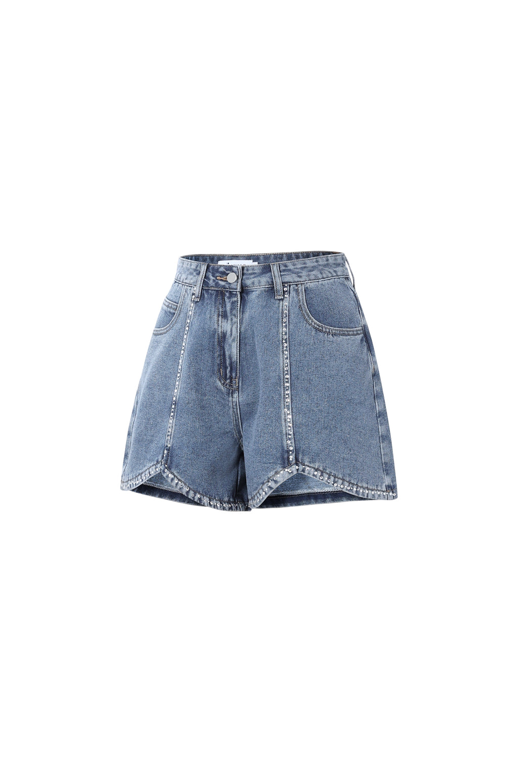 Crystal Denim Shorts Eloise Closet