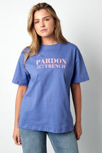 Letter Statement  Cotton T-Shirt Eloise Closet