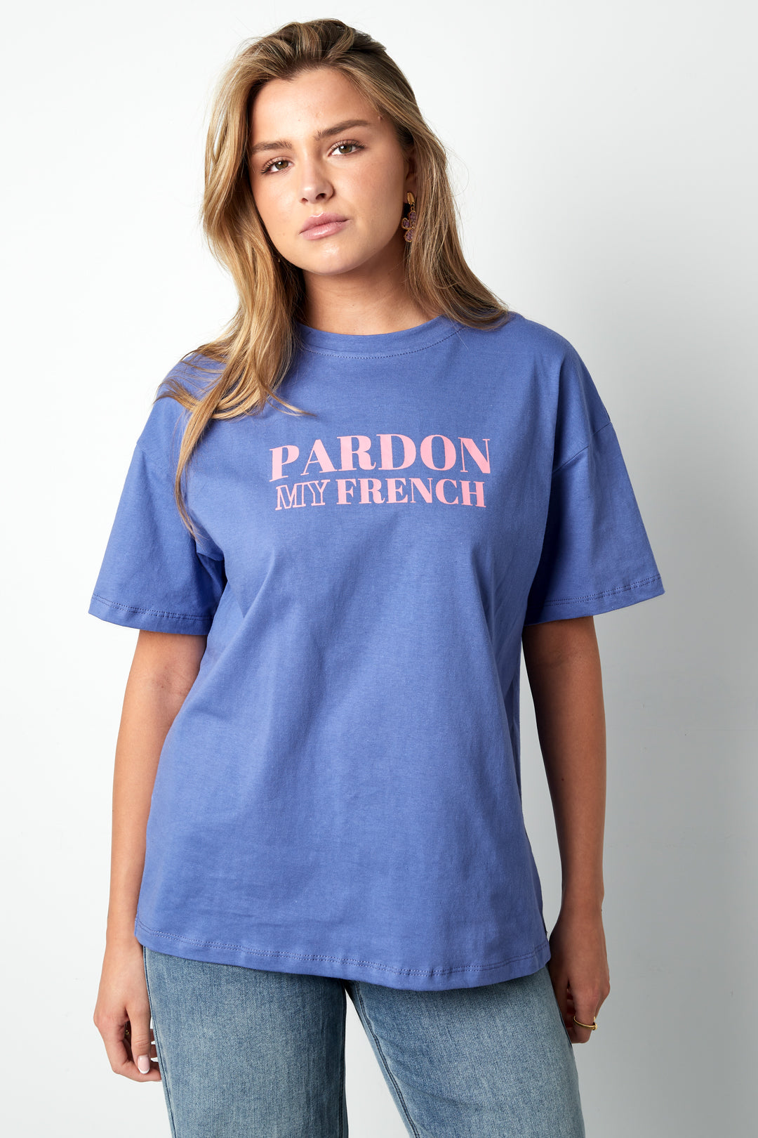Letter Statement  Cotton T-Shirt Eloise Closet