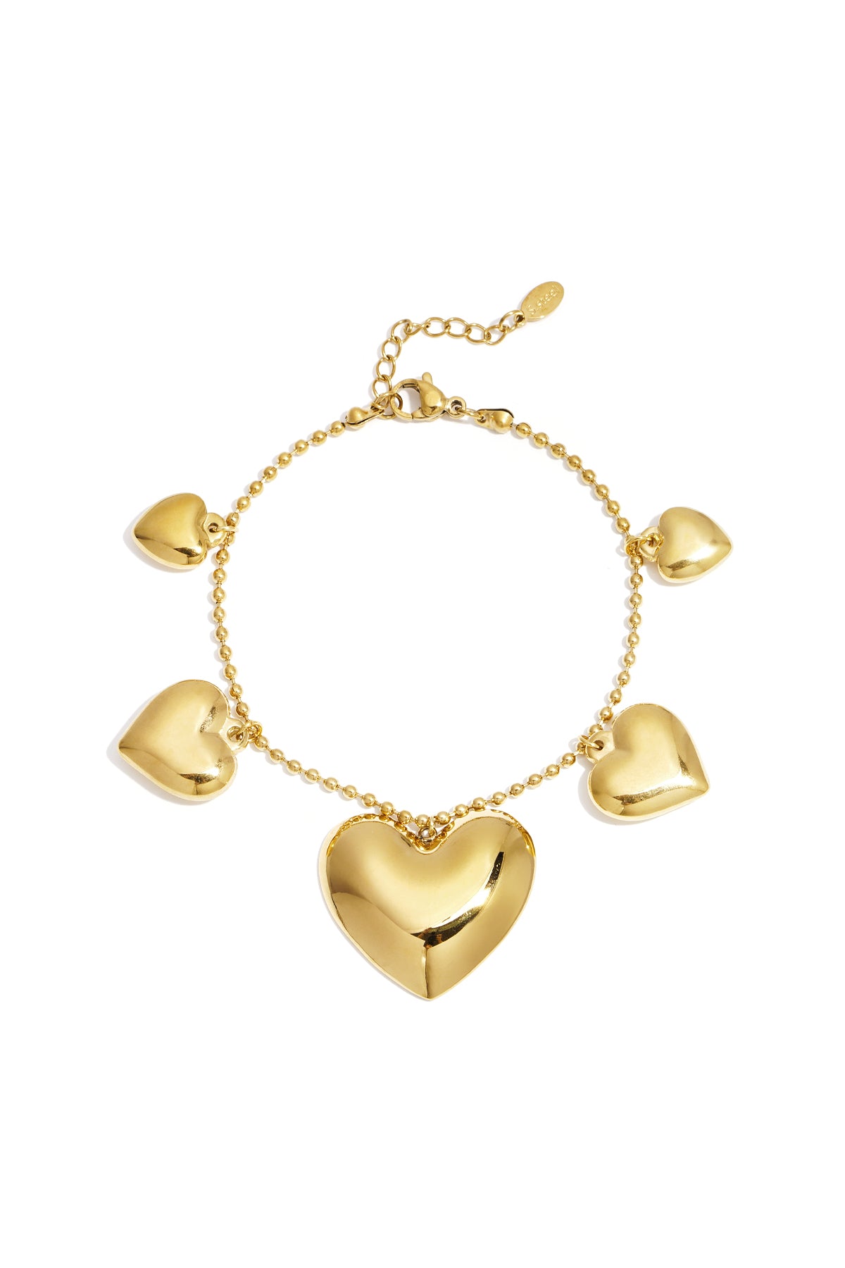 Stainless Steel Charm Bracelets Heart Casual Daily Simple Series Women's jewelry