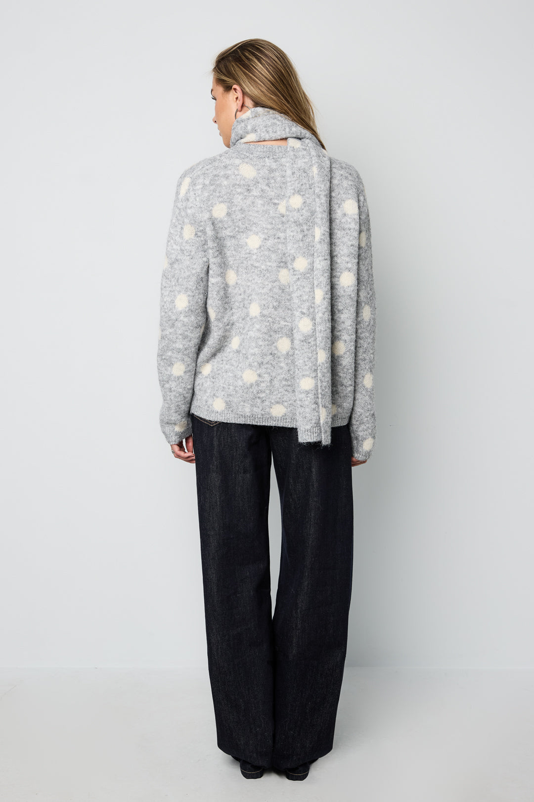The Hairy Polkadot Scarf Sweater
