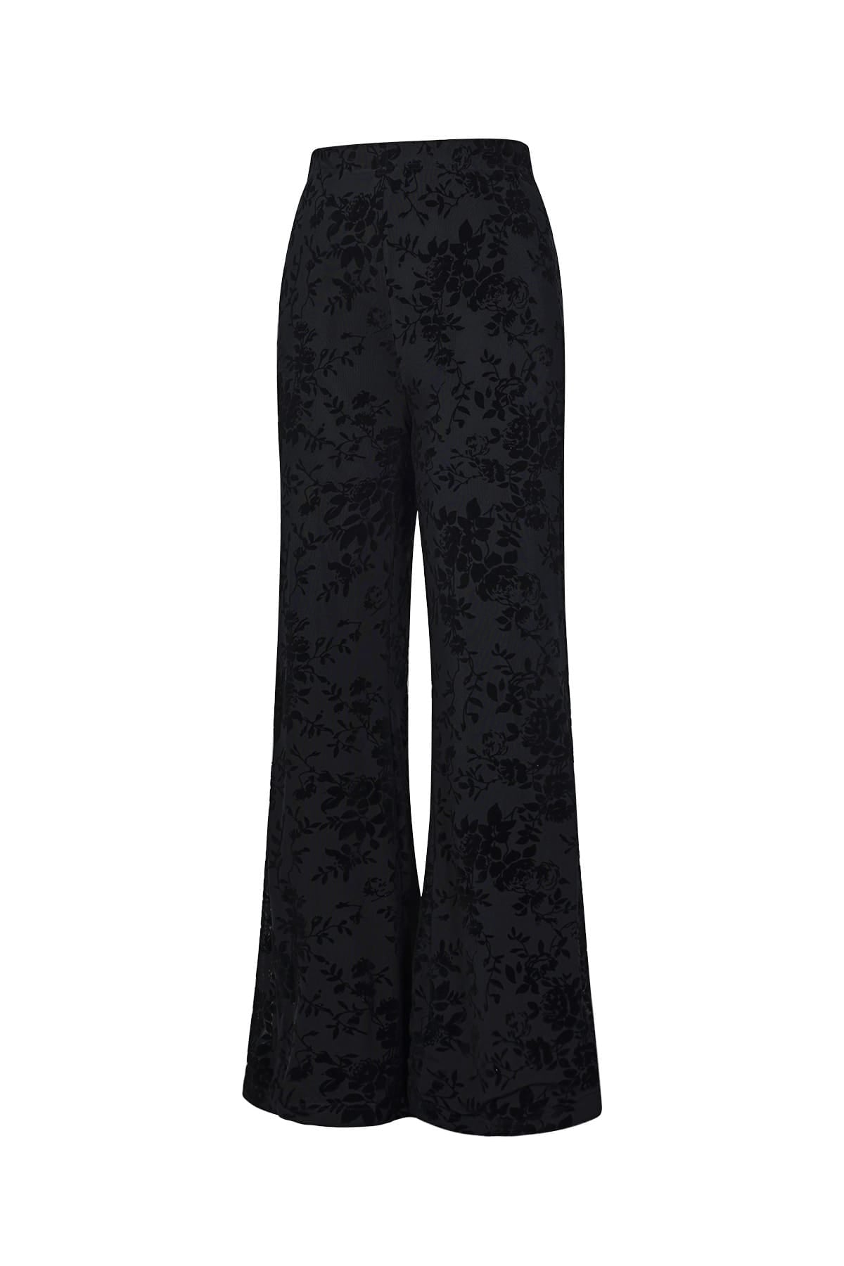 Suede Bloom Flare Pants Eloise Closet
