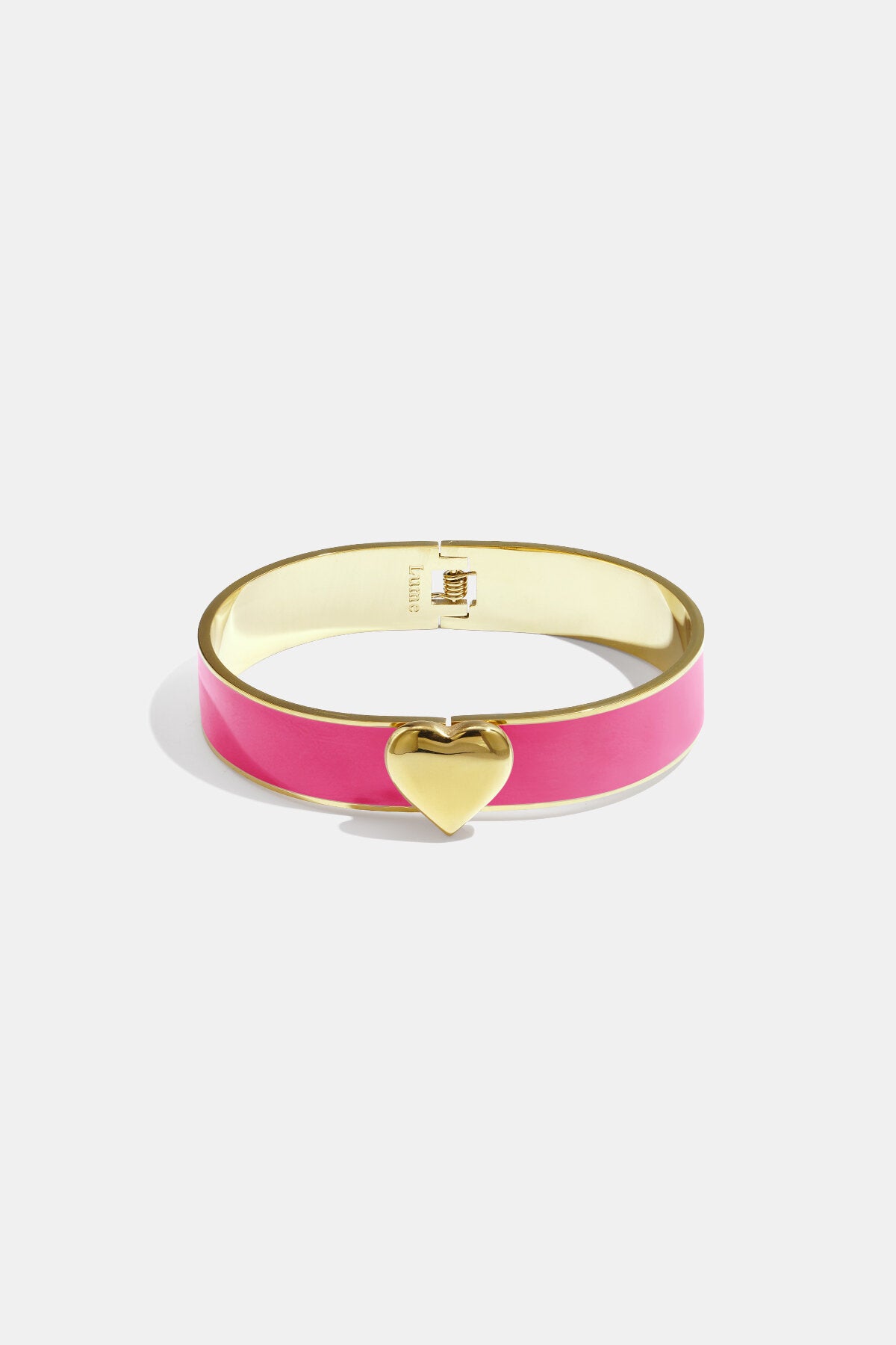 Heart Detail Statement Bracelet 1.3 cm Eloise Closet Jewelry