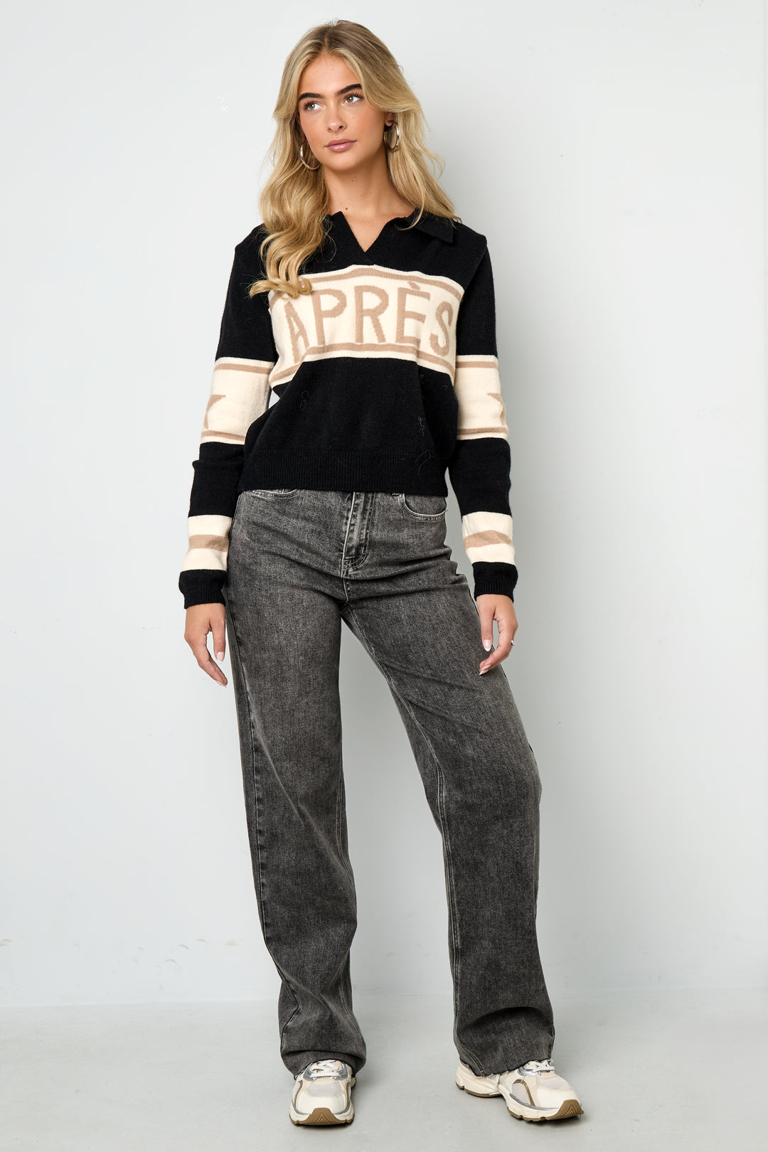 Après Collar Knit Sweater Eloise Closet
