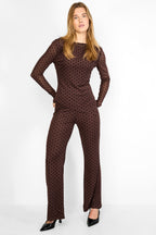 Dotted Long Sleeve Top Eloise Closet