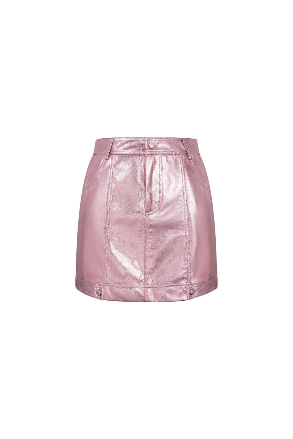 Eloise Closet Glossy PU Mini Skirt  Spring/Summer