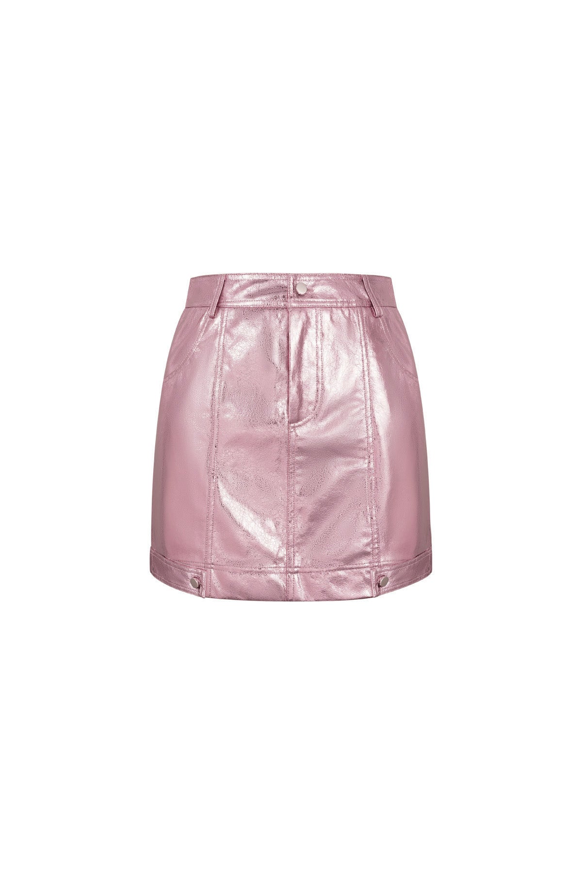 Eloise Closet Glossy PU Mini Skirt  Spring/Summer