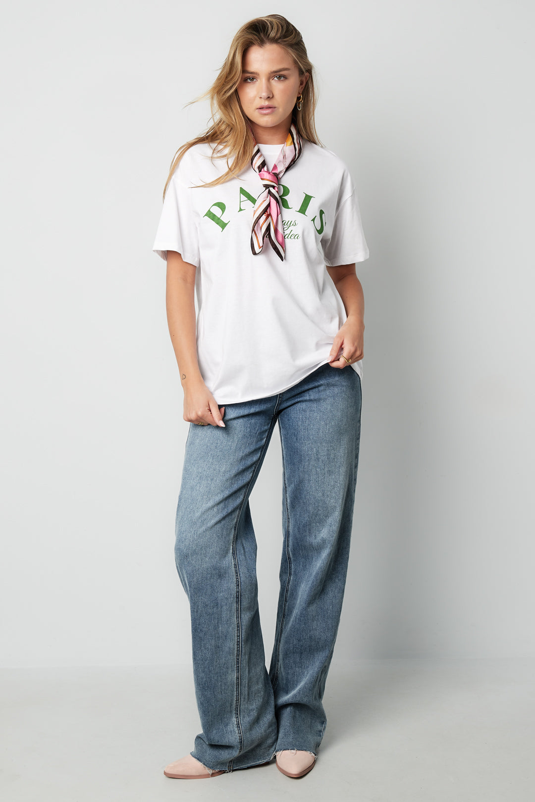 Paris Quote Cotton T-Shirt Eloise Closet