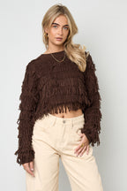 Sheer Mesh Longsleeve Top