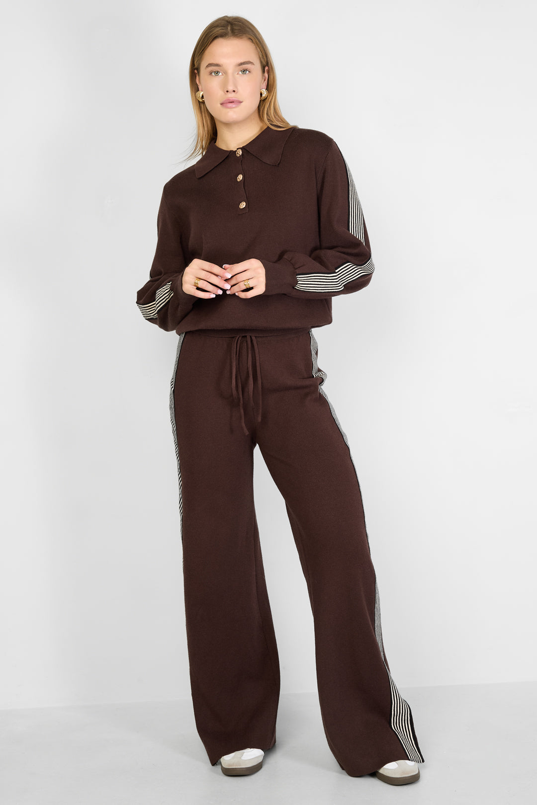 Sport Stripe Knit Sweater Eloise Closet