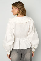 Eloise Closet Cotton Blouses & Shirts Solid 