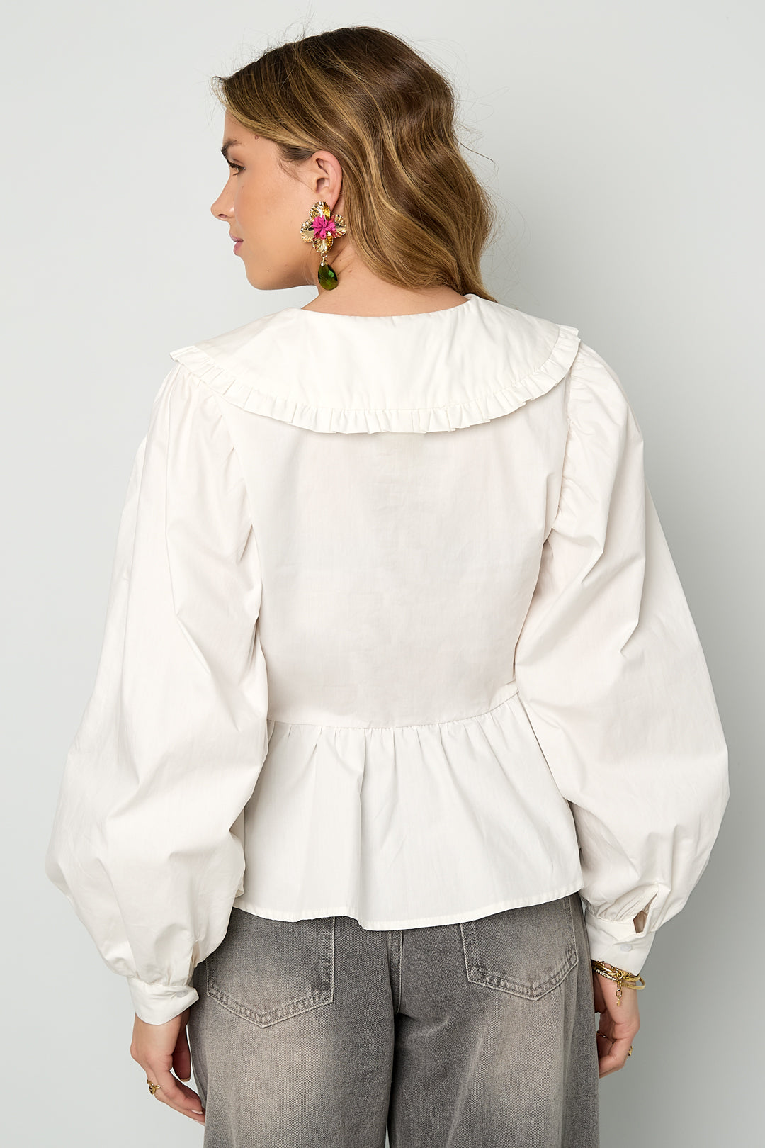 Eloise Closet Cotton Blouses & Shirts Solid 