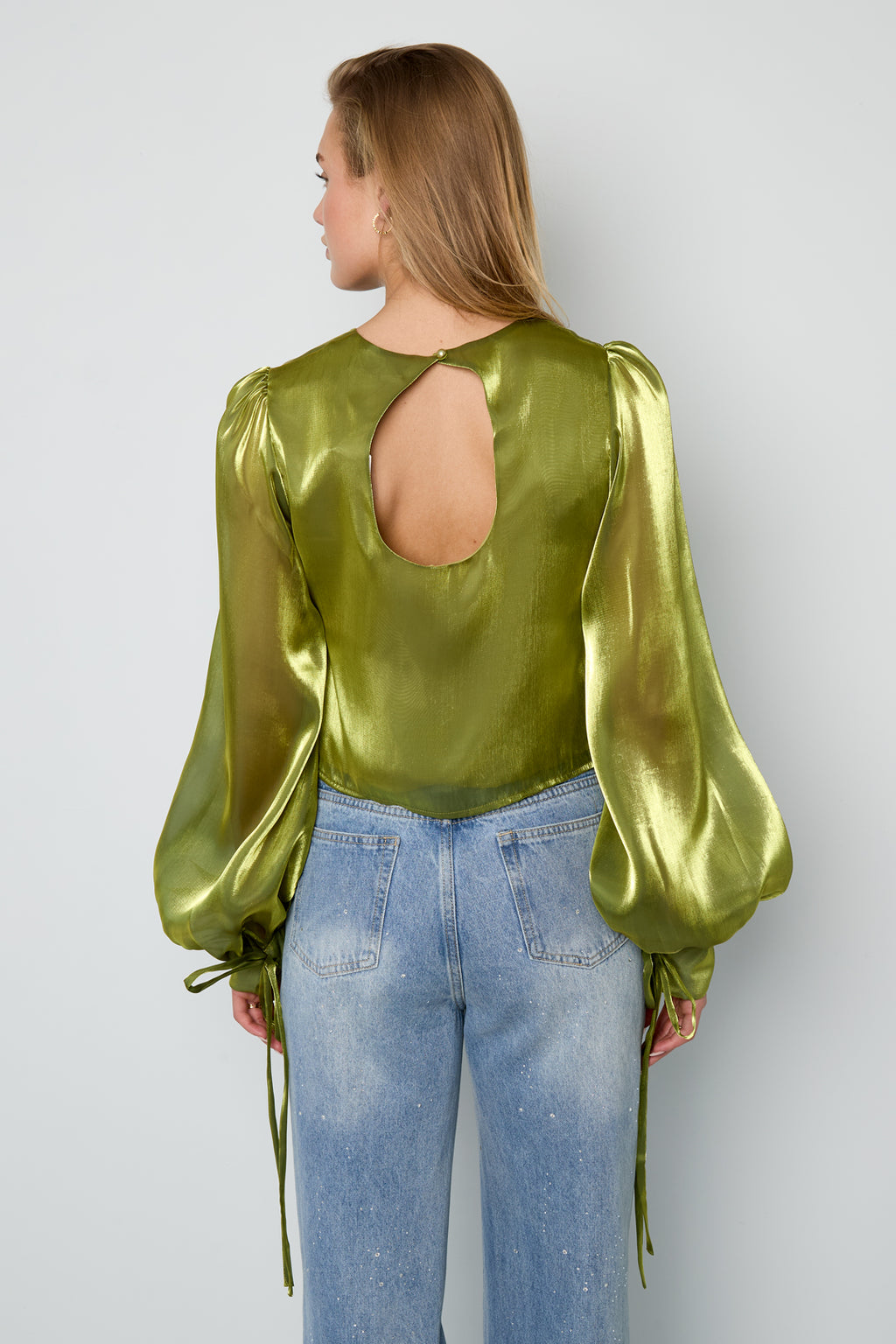 Shimmer Pearl Blouse Eloise Closet