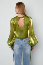 Shimmer Pearl Blouse Eloise Closet