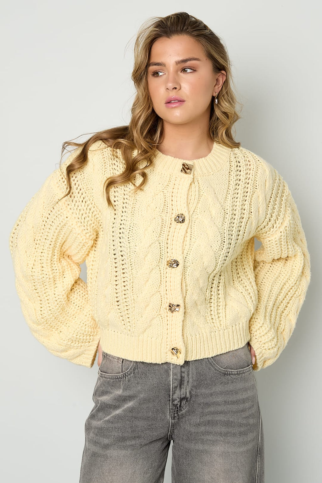 Eloise Closet Cable Knit Cardigan