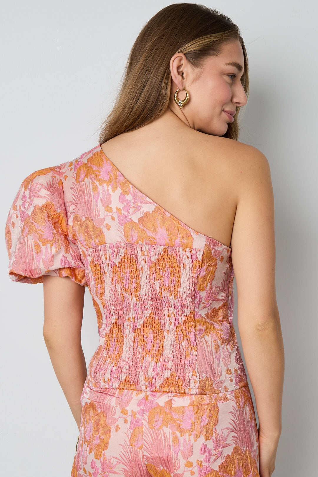 Tropical Summer One Shoulder Top Eloise Closet