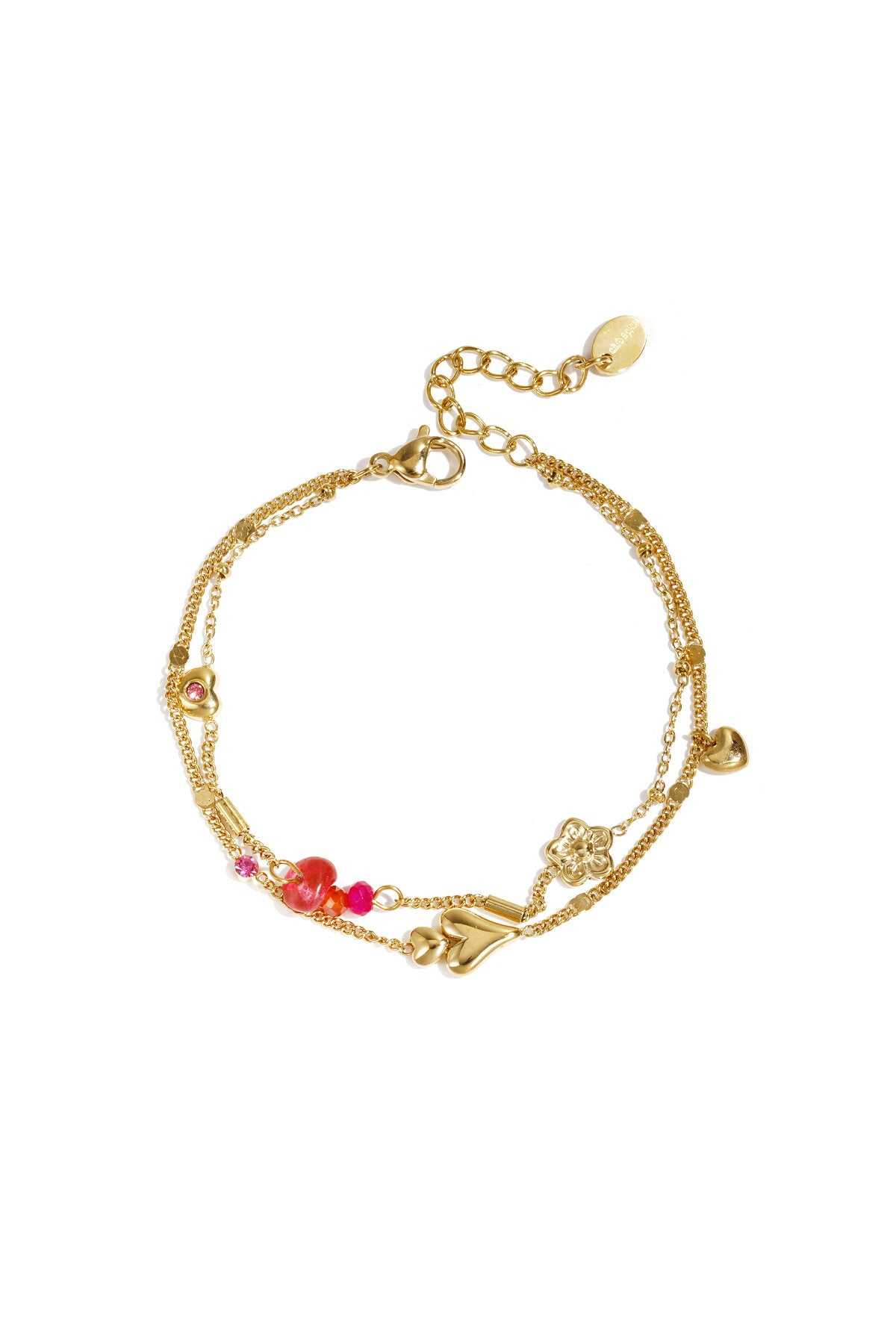 Heart Flower Charm Bracelet Eloise Closet Jewelry