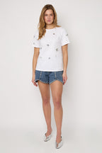 Sequin Detail T-Shirt Eloise Closet