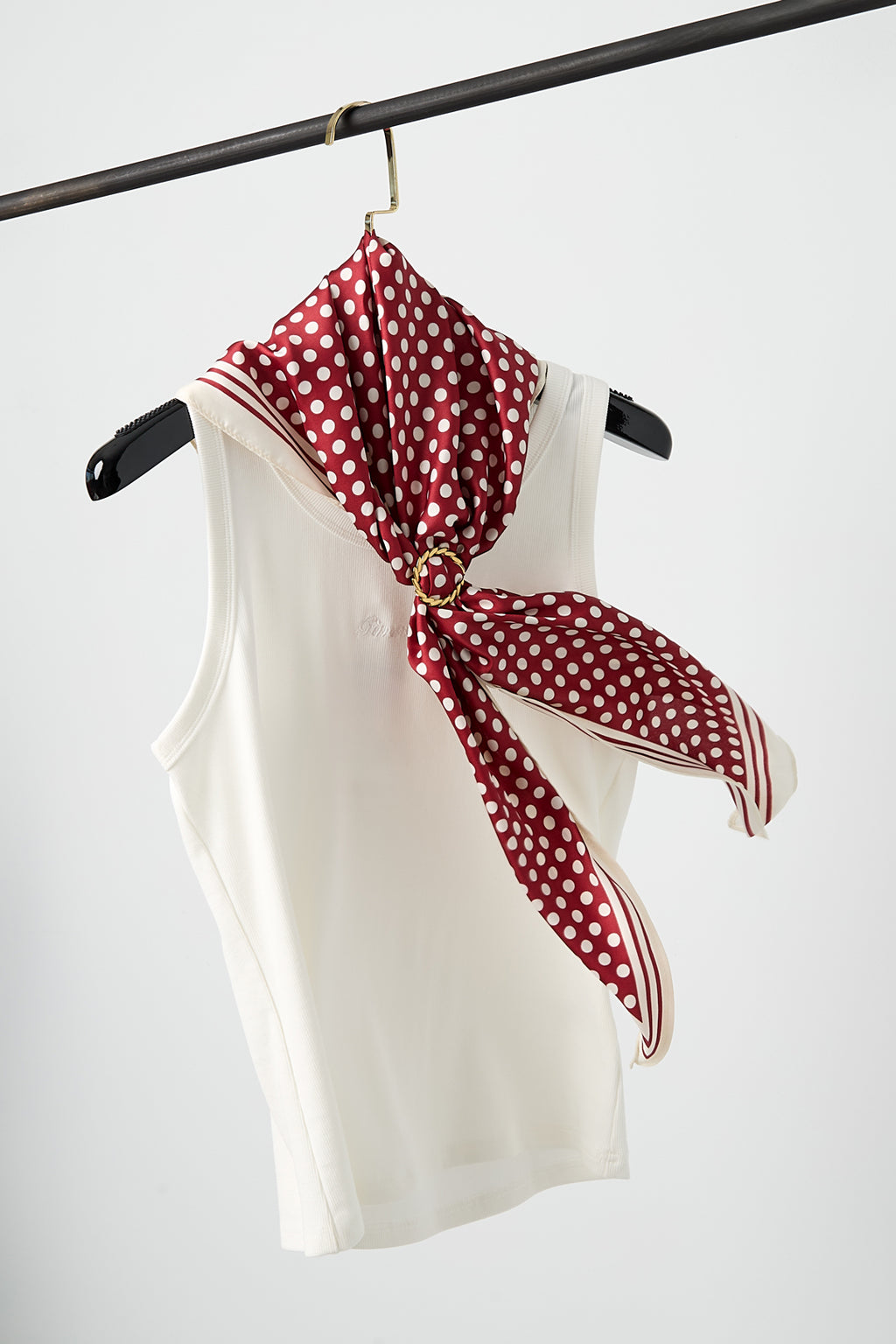 Casual Polka Dot Scarf Eloise Closet