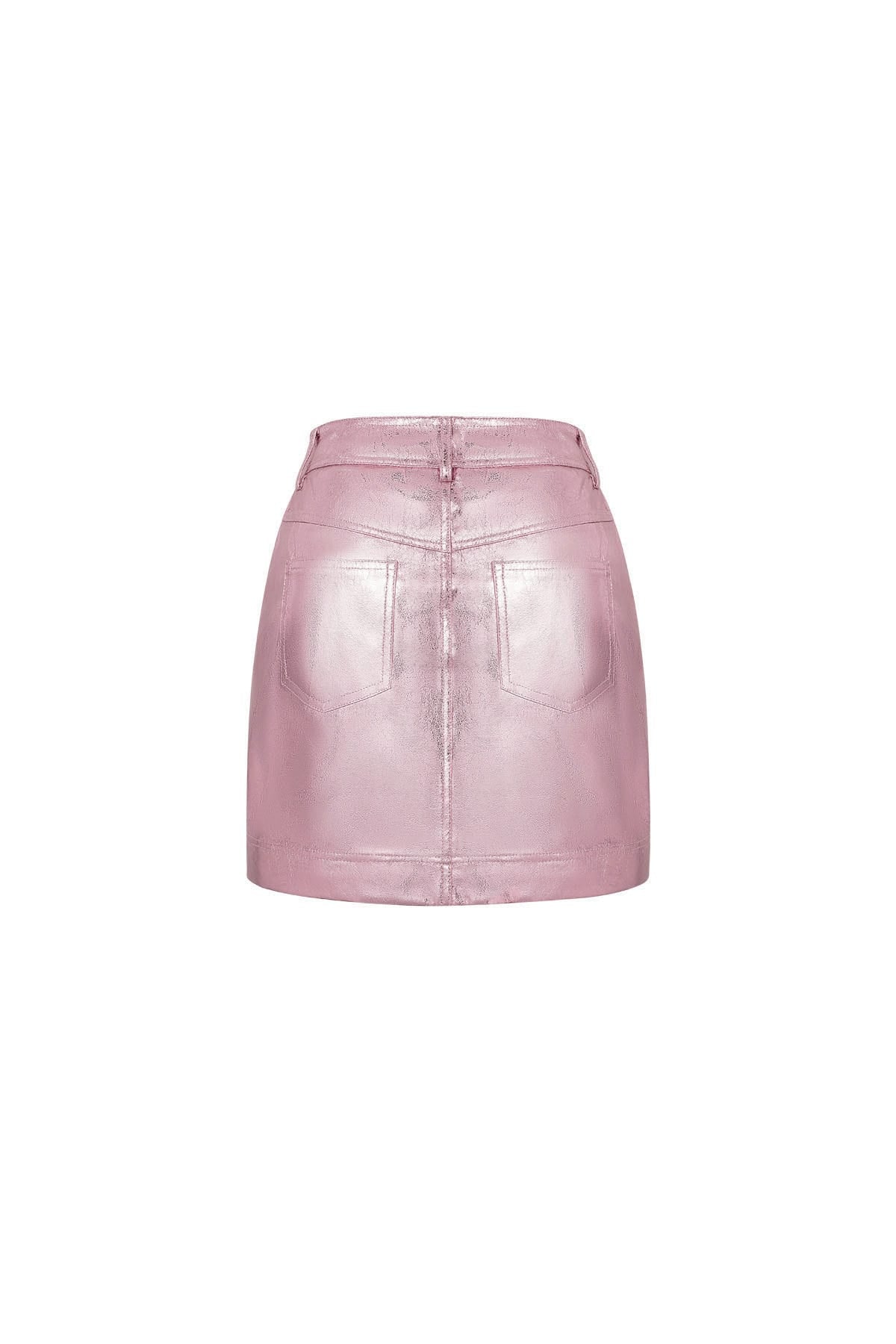 Eloise Closet Glossy PU Mini Skirt  Spring/Summer
