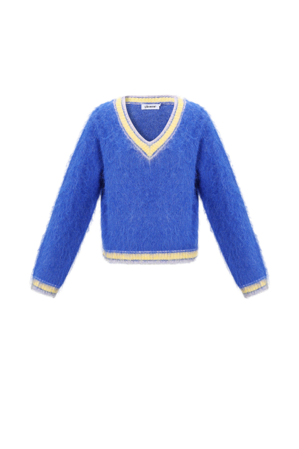 Color Clash V-Neck Sweater Eloise Closet
