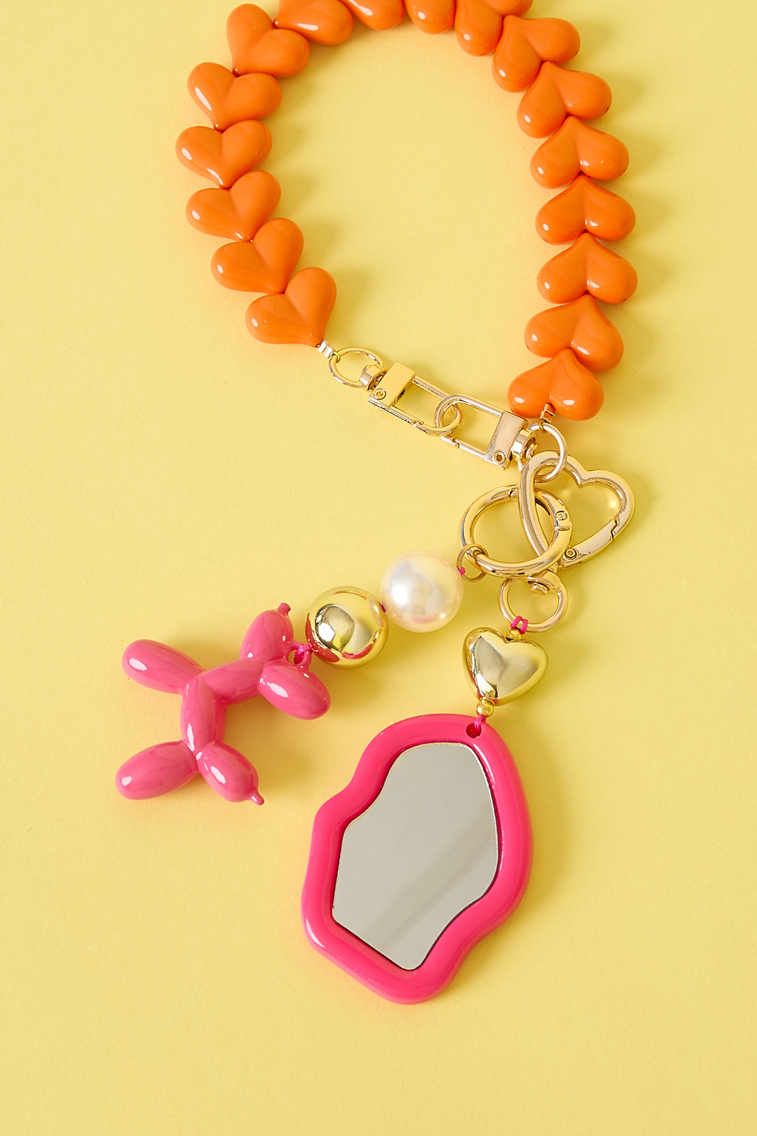 Irregular Mirror Bag Charm – Reflect Your Unique Style