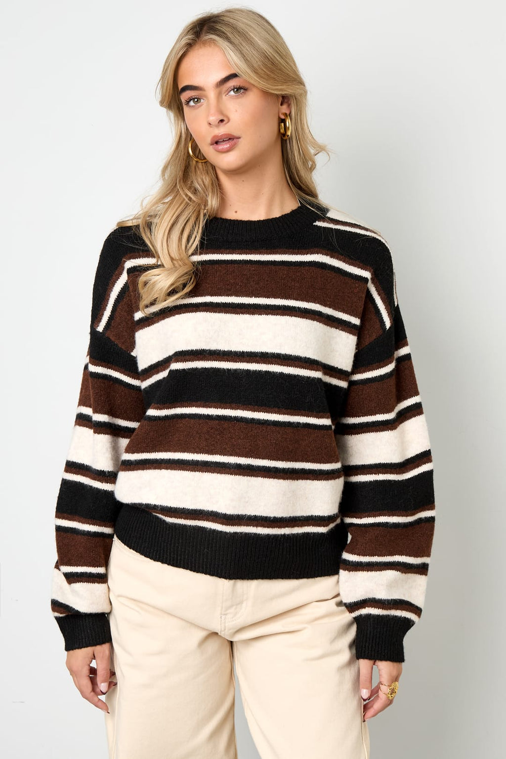 Lola Stripe Knit Sweater Eloise Closet