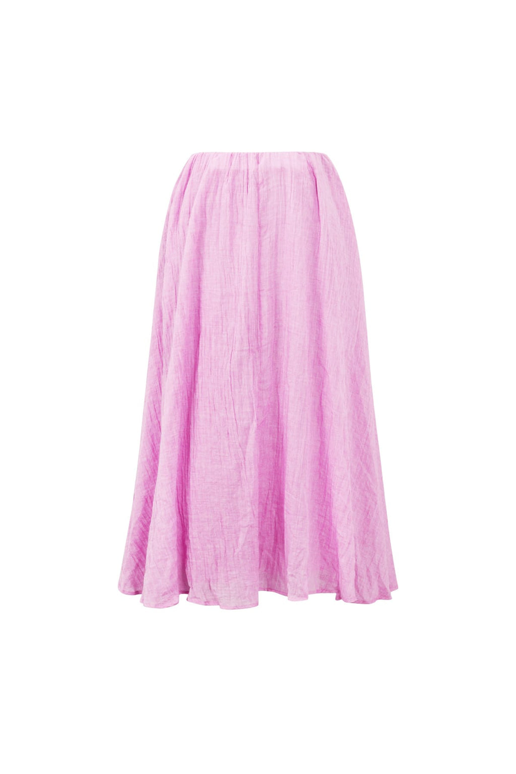Woven Polyester Fiber Women's Maxi Skirt Casual Solid Color