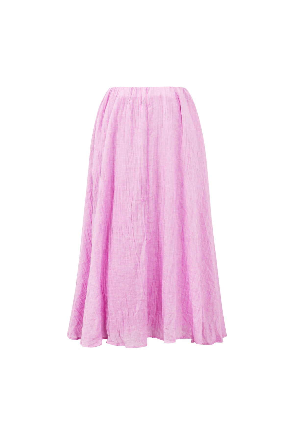 Woven Polyester Fiber Women's Maxi Skirt Casual Solid Color