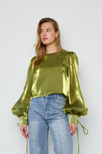 Shimmer Pearl Blouse Eloise Closet