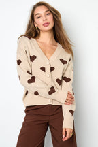 Eloise Closet Your Heart Knit Cardigan Viscose 