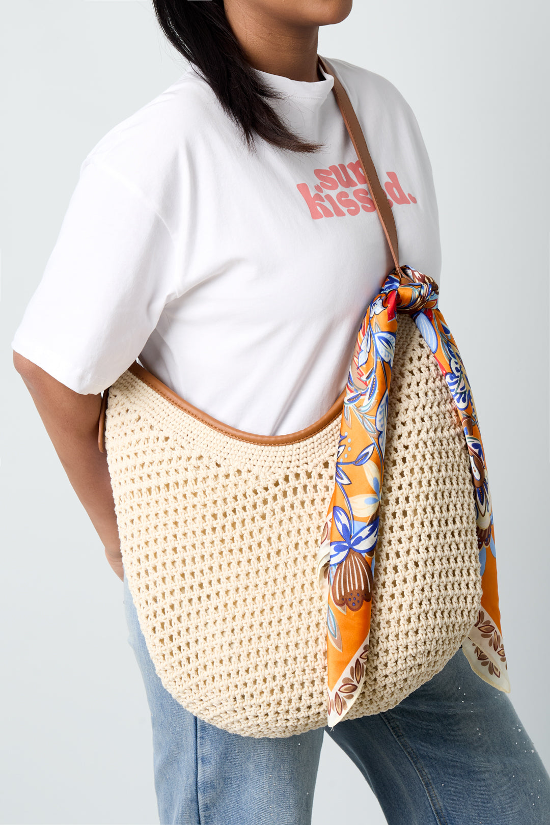 Beach Bags Solid Color Round Bag Eloise Closet