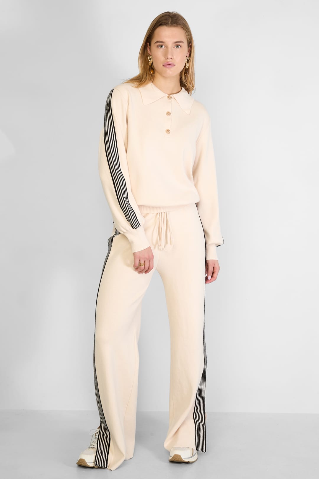 Sport Stripe Knit Sweater Eloise Closet