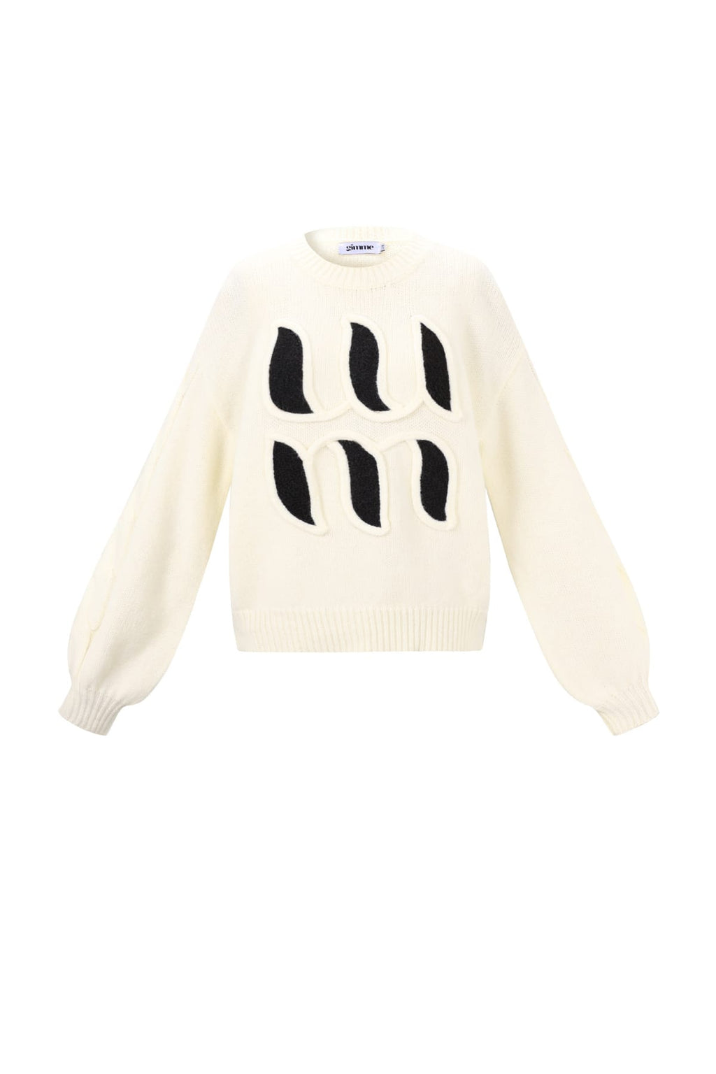 Letter Detail Knit Sweater Eloise Closet