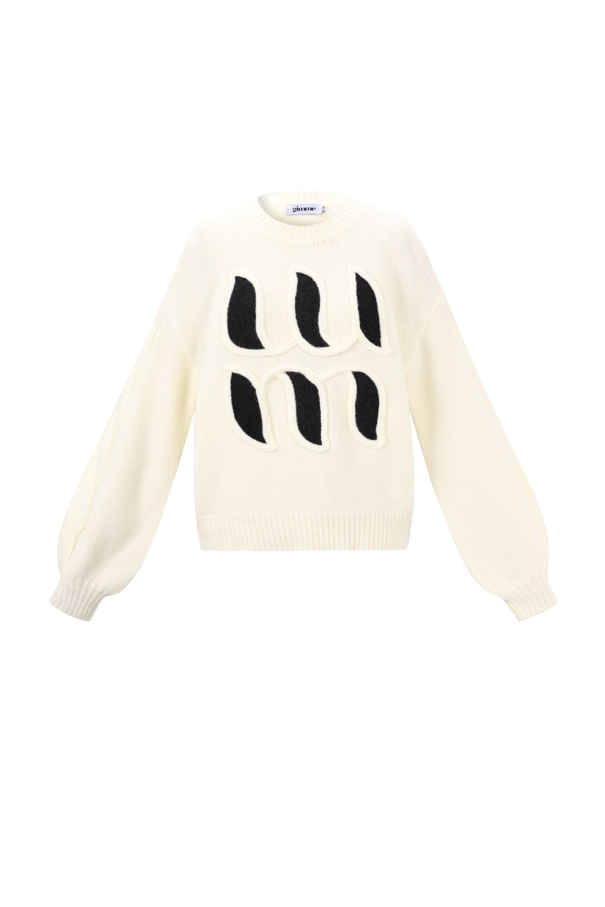 Letter Detail Knit Sweater Eloise Closet