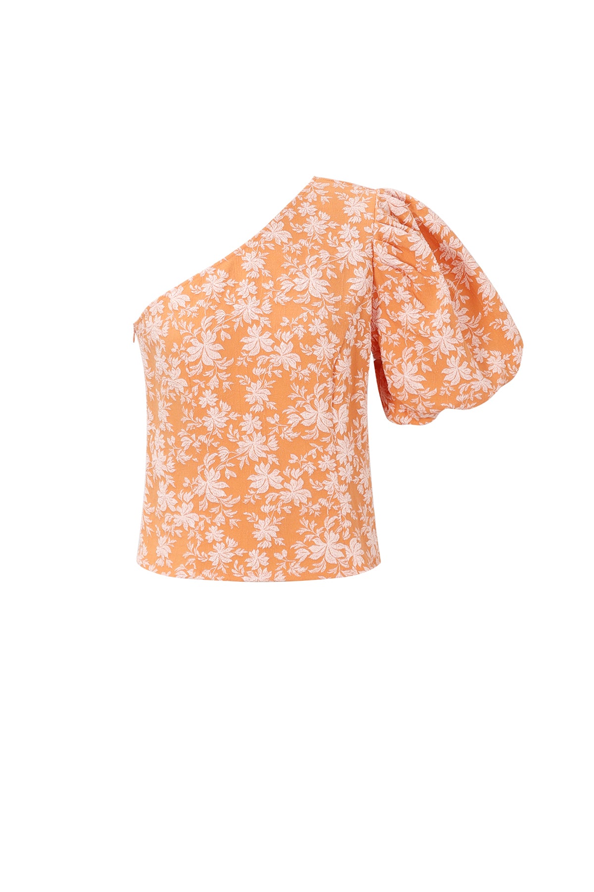 Flower One-Shoulder Top – Sculptural Elegance