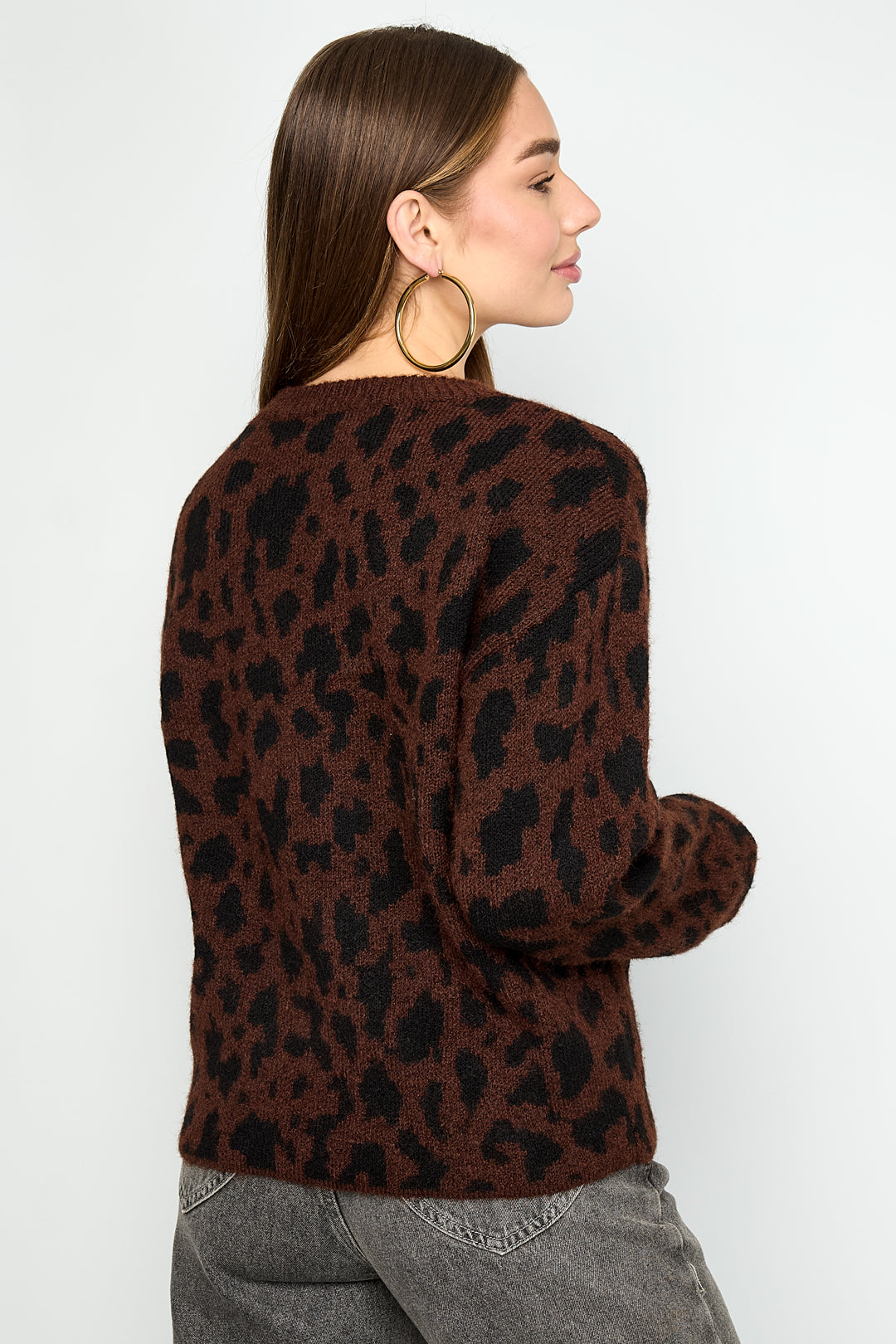 Wild Cozy Knit Sweater Eloise Closet