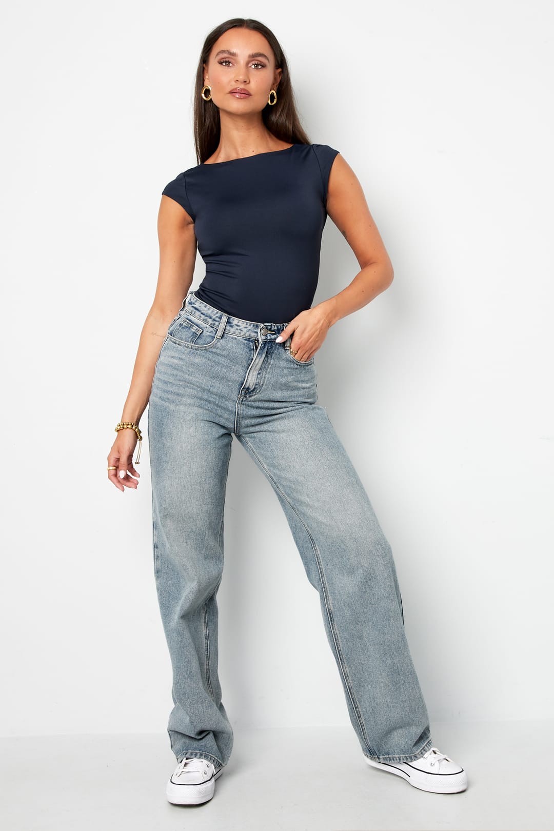 Soft Knit Basic T-Shirt Color Eloise Closet Spring/Summer