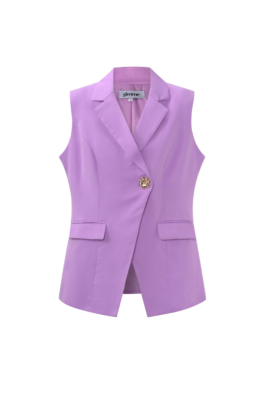 Eloise Closet Golden Edge Sleeveless Blazer