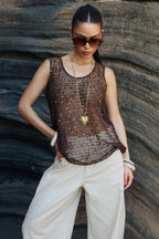 Glitter Crochet Beach Top Eloise Closet