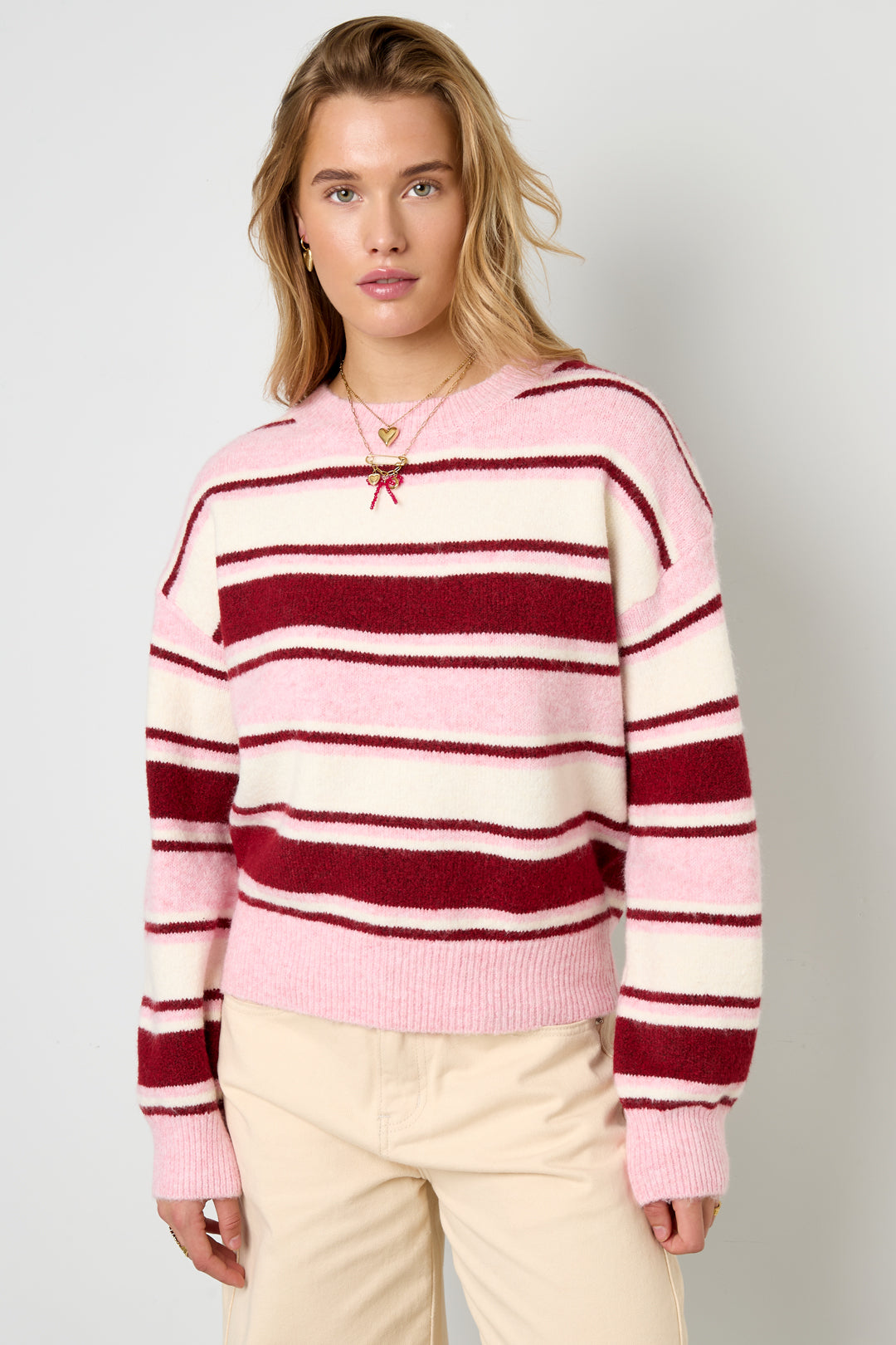 Lola Stripe Knit Sweater Eloise Closet