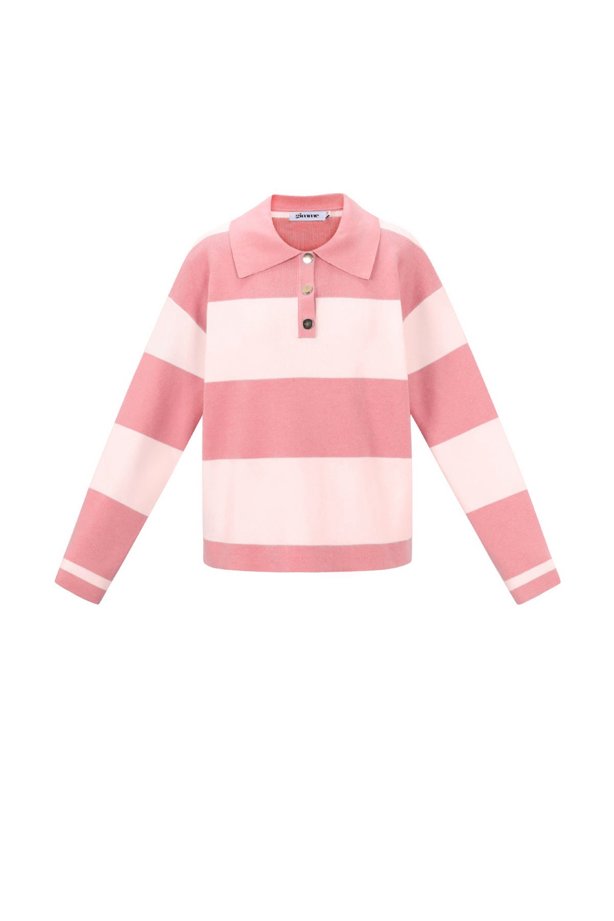 Striped Polo Knit Sweater Eloise Closet