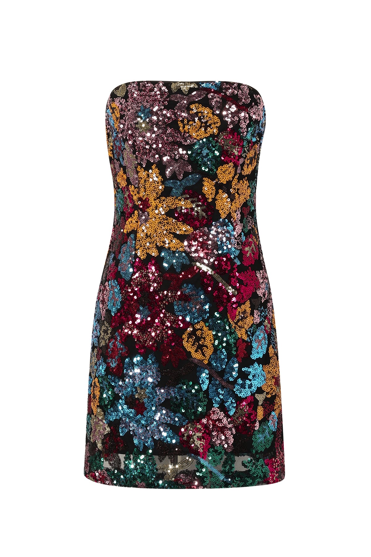 Tropical Night Strapless Dress Eloise Closet