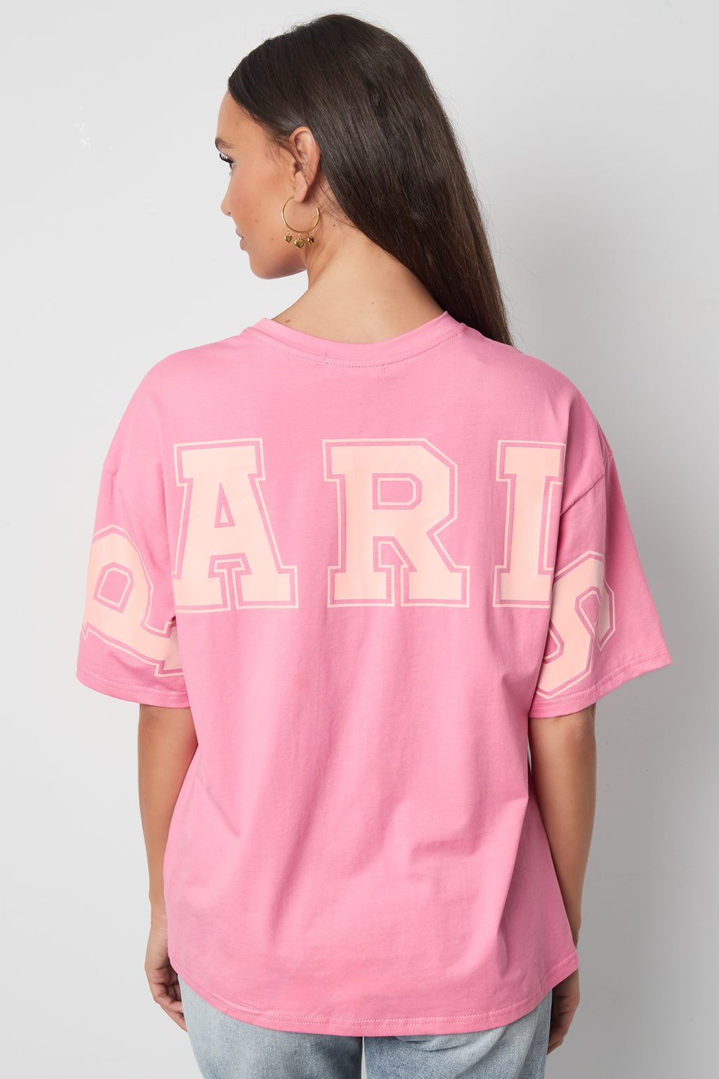 Back Letter Cotton T-Shirt Eloise Closet