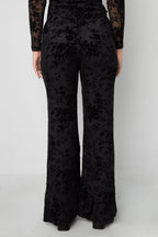 Suede Bloom Flare Pants Eloise Closet