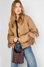 Eloise Closet Rivet Punk Shoulder Bag