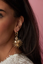 Eloise Closet Sun Heart Bead Earrings