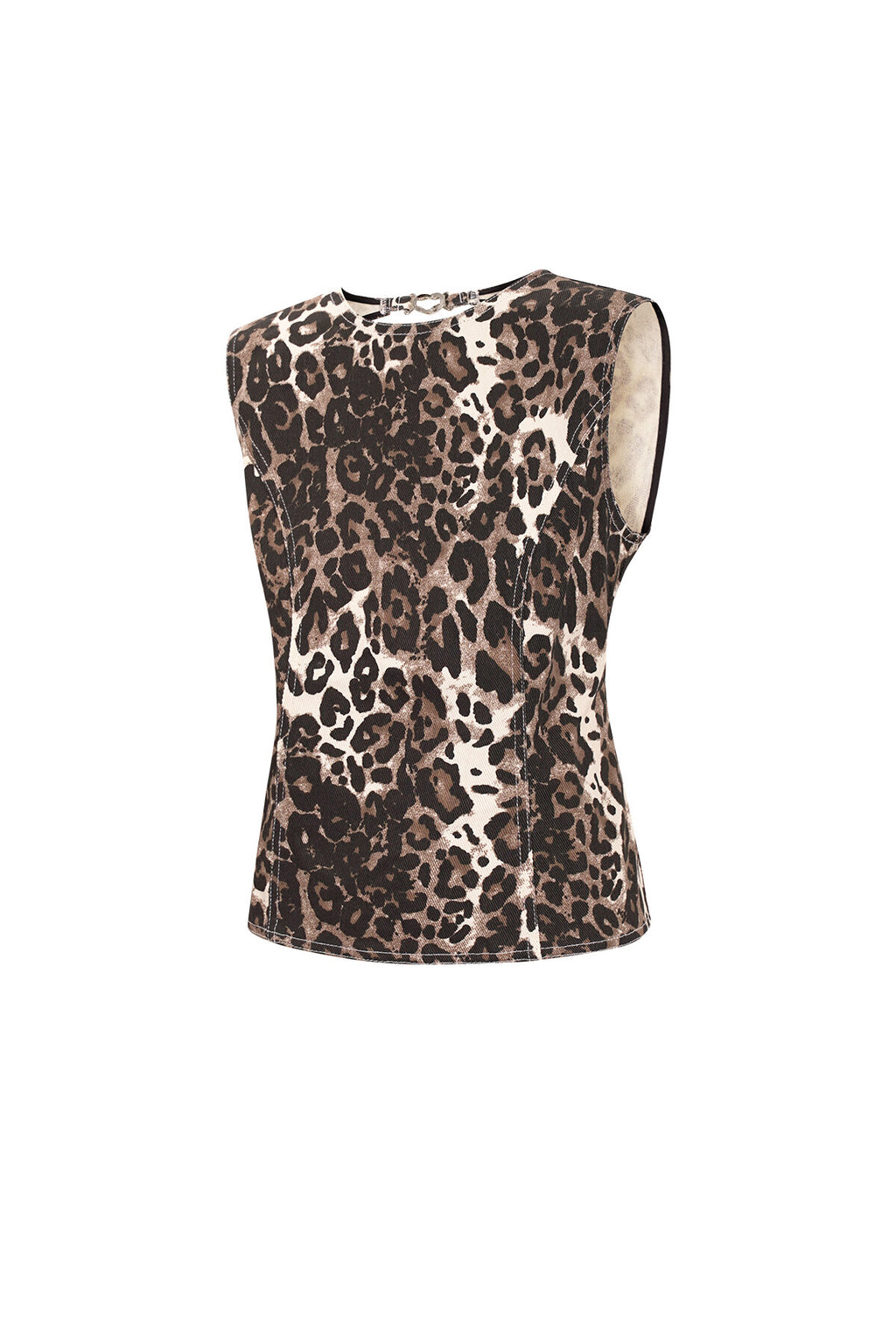 Summer Leopard Sleeveless Top Eloise Closet