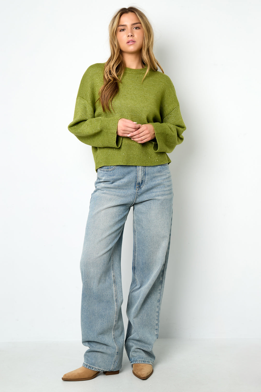 Dot Detail Knit Sweater Eloise Closet